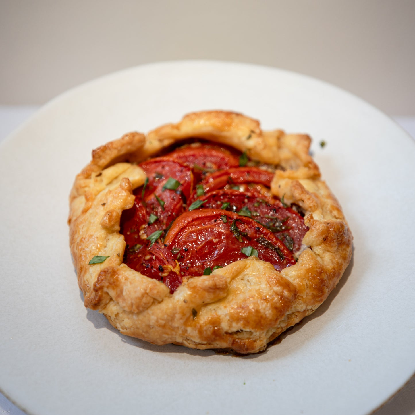SUMMER TOMATO & TARRAGON TARTS (2 x small)