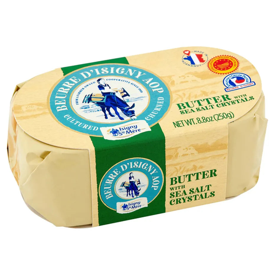 ISIGNY FRENCH BUTTER WITH SEA SALT CRYSTALS